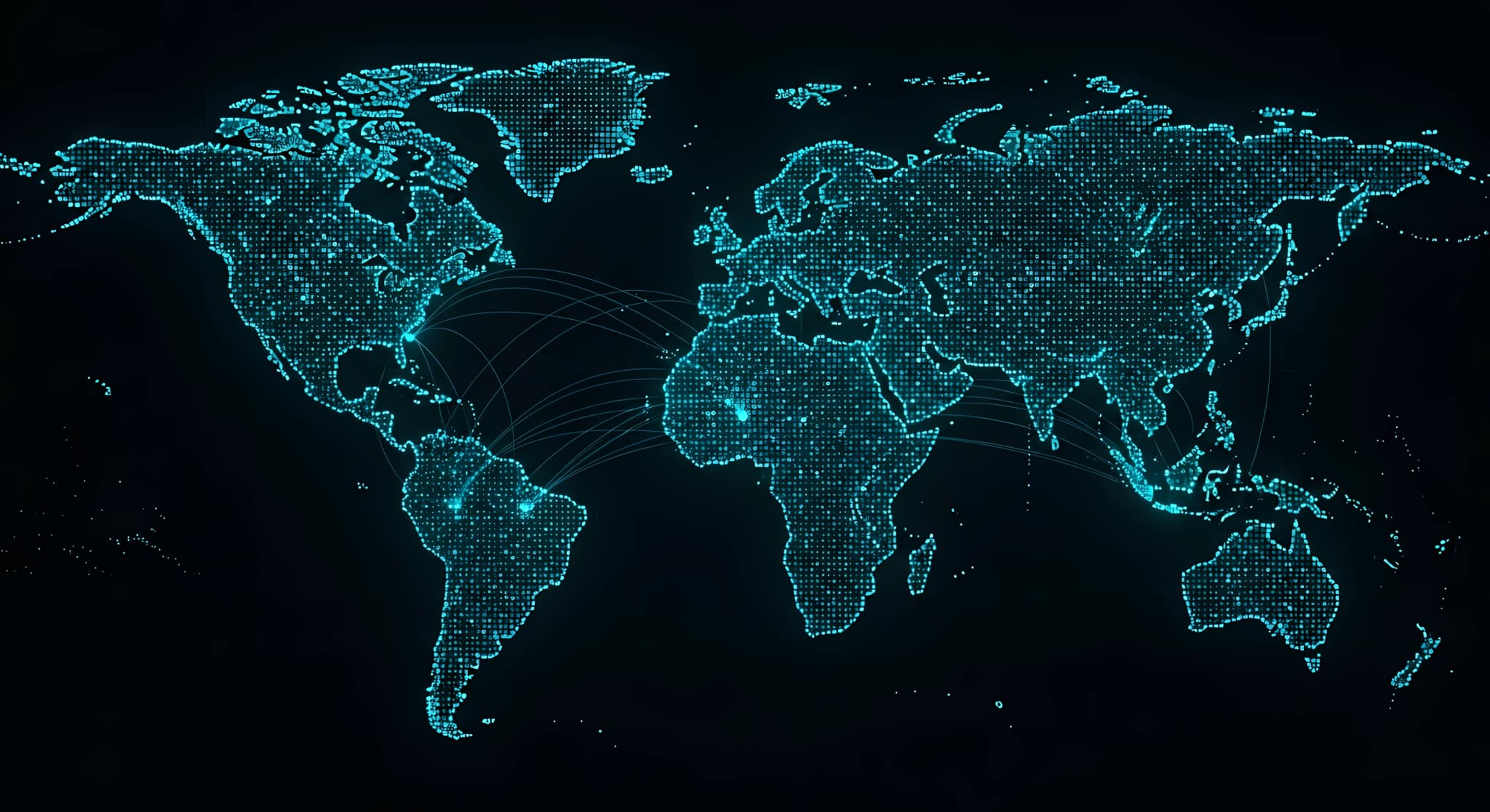 Satellite view of Earth showing global conflict regions