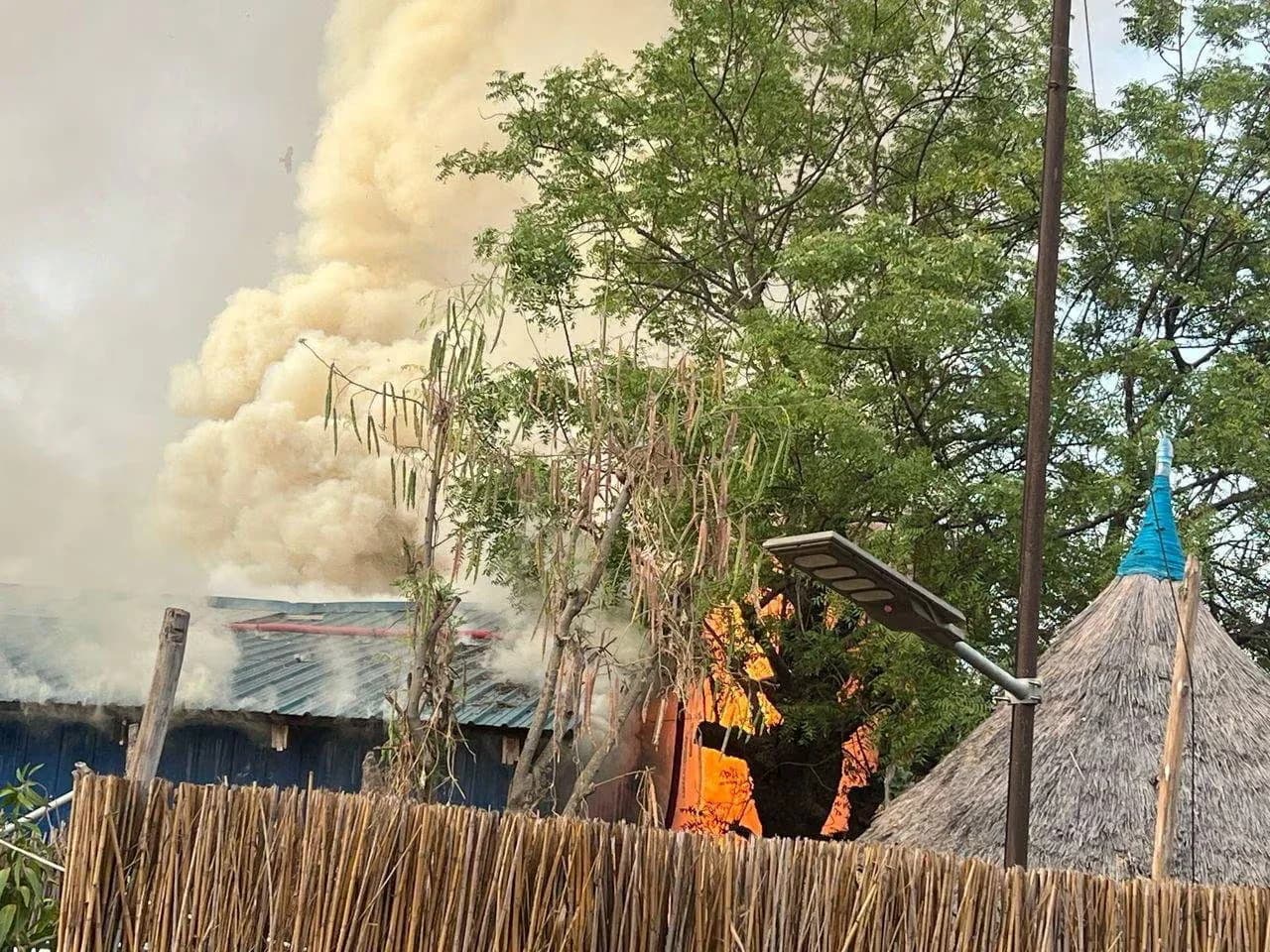 Old Fangak region in South Sudan showing flood-affected areas